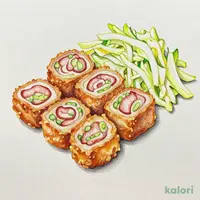 Yuba-Wrapped Vegetable Cutlet and Pork Fillet Cutlet