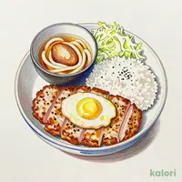 Katsudon (Pork Cutlet Rice Bowl) Set Meal