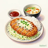 Pork Cutlet with Green Onion and Grated Radish Set Meal