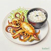 Fried Squid & Horse Mackerel Set Meal