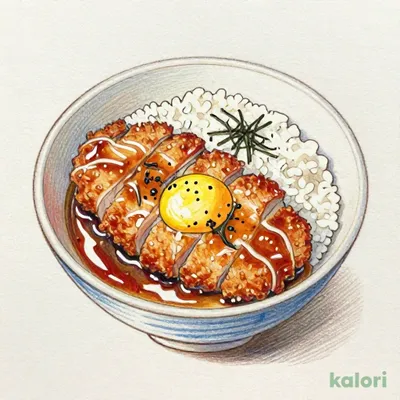 Half-size Pork Cutlet Rice Bowl
