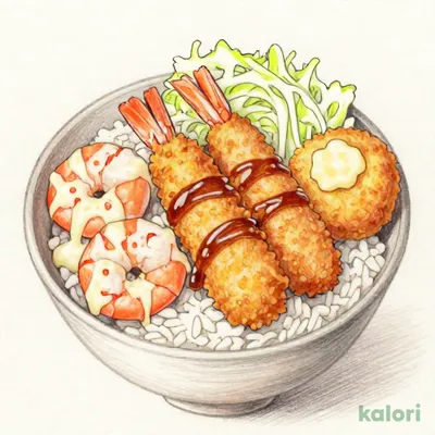 海老トリプル丼
