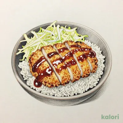 Sauce Katsu-don (Pork Cutlet Rice Bowl), Medium