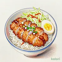 (温たま付）ローストポークとロースカツの合い盛り丼弁当