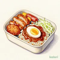 Fried Rice and Teriyaki Egg Mixed Rice Bento