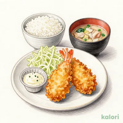 牡蠣と大海老の海鮮フライ定食