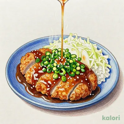 新名物！胡麻油香る！ねぎまみれ味噌かつ定食（120g）