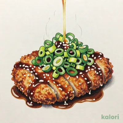 新名物！胡麻油香る！ねぎまみれ味噌かつ定食（150g）