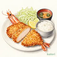 特大海老フライ定食