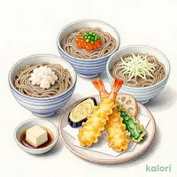 味合い三種のそば御膳
