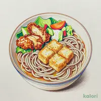 そばと野菜サラダの温もりセット