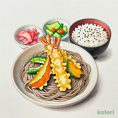 天ぷらそばセット