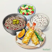 天ぷら定食（海老2尾）