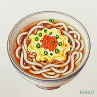 明太子玉子とじあんかけうどん