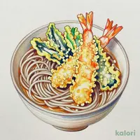 海老の天ぷらそば