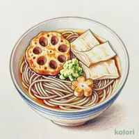 蓮根まんじゅう湯葉あんかけそば