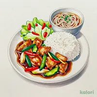 鶏と野菜の黒酢あんセット
