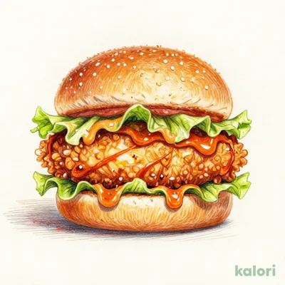 辛口チキンフィレバーガー