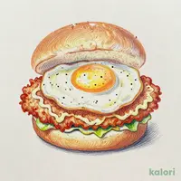 Tsukimi Japanese-Style Cutlet Burger with Extra Tartar Sauce