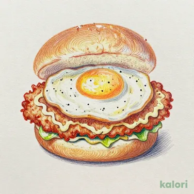 Tsukimi Japanese-Style Cutlet Burger with Extra Tartar Sauce