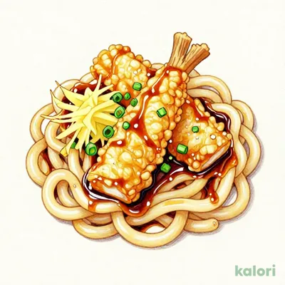ちくわ天生醤油うどん