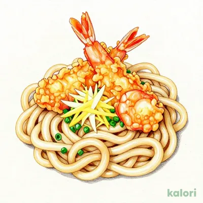 大海老天生醤油うどん