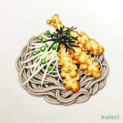 冷しとり天おろしそば