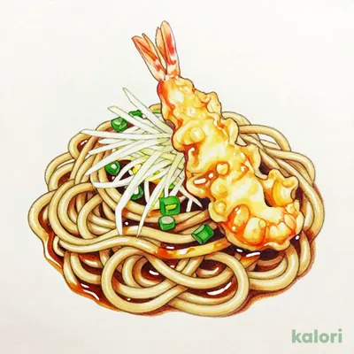 冷し大海老天おろしうどん