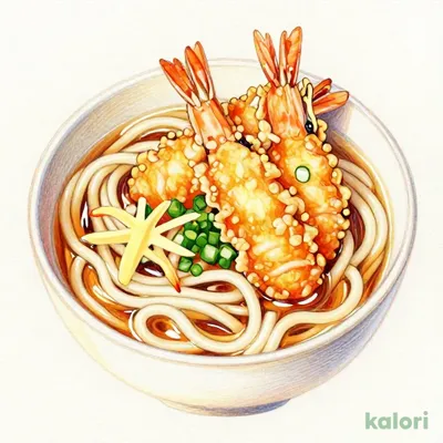 大海老天ぷらうどん(上)