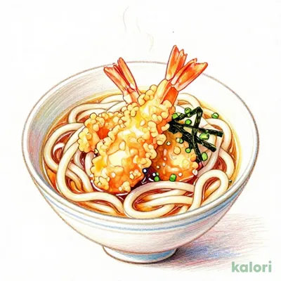 大海老天ぷらうどん(並)