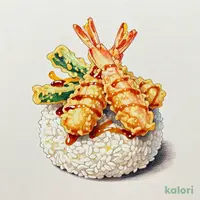 季節の大海老天丼