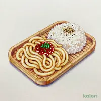 ざるうどん定食