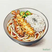 とり天うどん定食