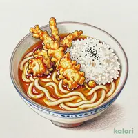 とり天カレーうどん定食