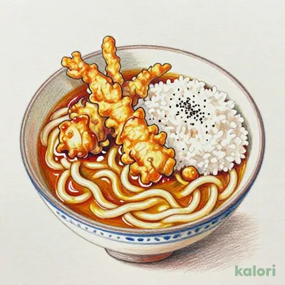 とり天カレーうどん定食