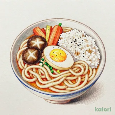 五目うどん定食