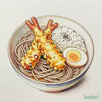 冷しちくわ天温玉そば定食