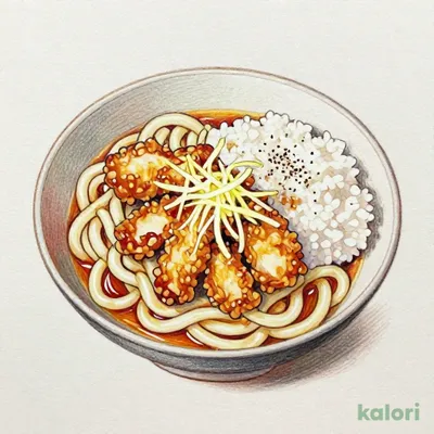 冷しとり天おろしうどん定食
