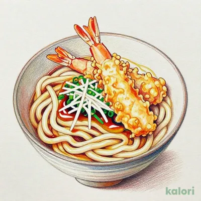 冷し大海老天おろしの小うどん