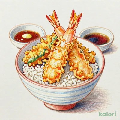 季節の大海老天丼定食