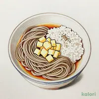 山かけそば定食