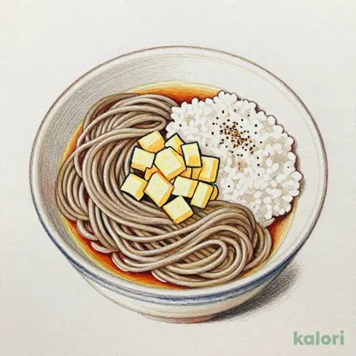 山かけそば定食