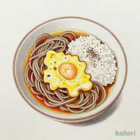 王さんの卵とじそば定食