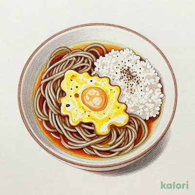 王さんの卵とじそば定食