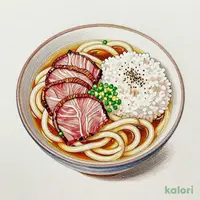 黒毛和牛の牛肉うどん定食
