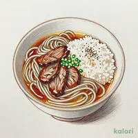 黒毛和牛の牛肉そば定食
