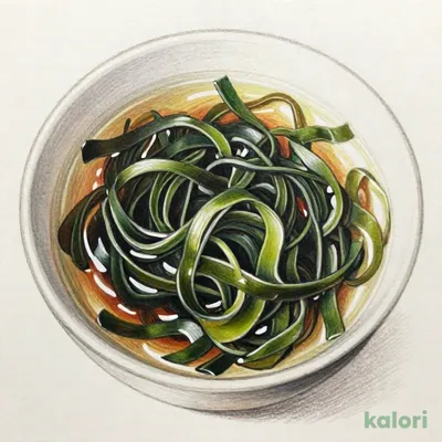 天然わかめと海藻のスープ