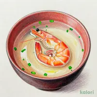 甘えびのお吸い物