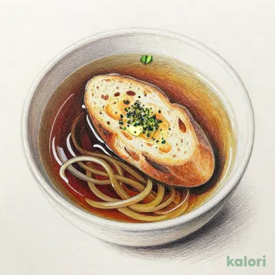 じっくり炒めたオニオンスープ