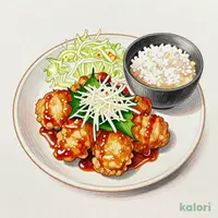 おろしそポン酢唐揚げ定食